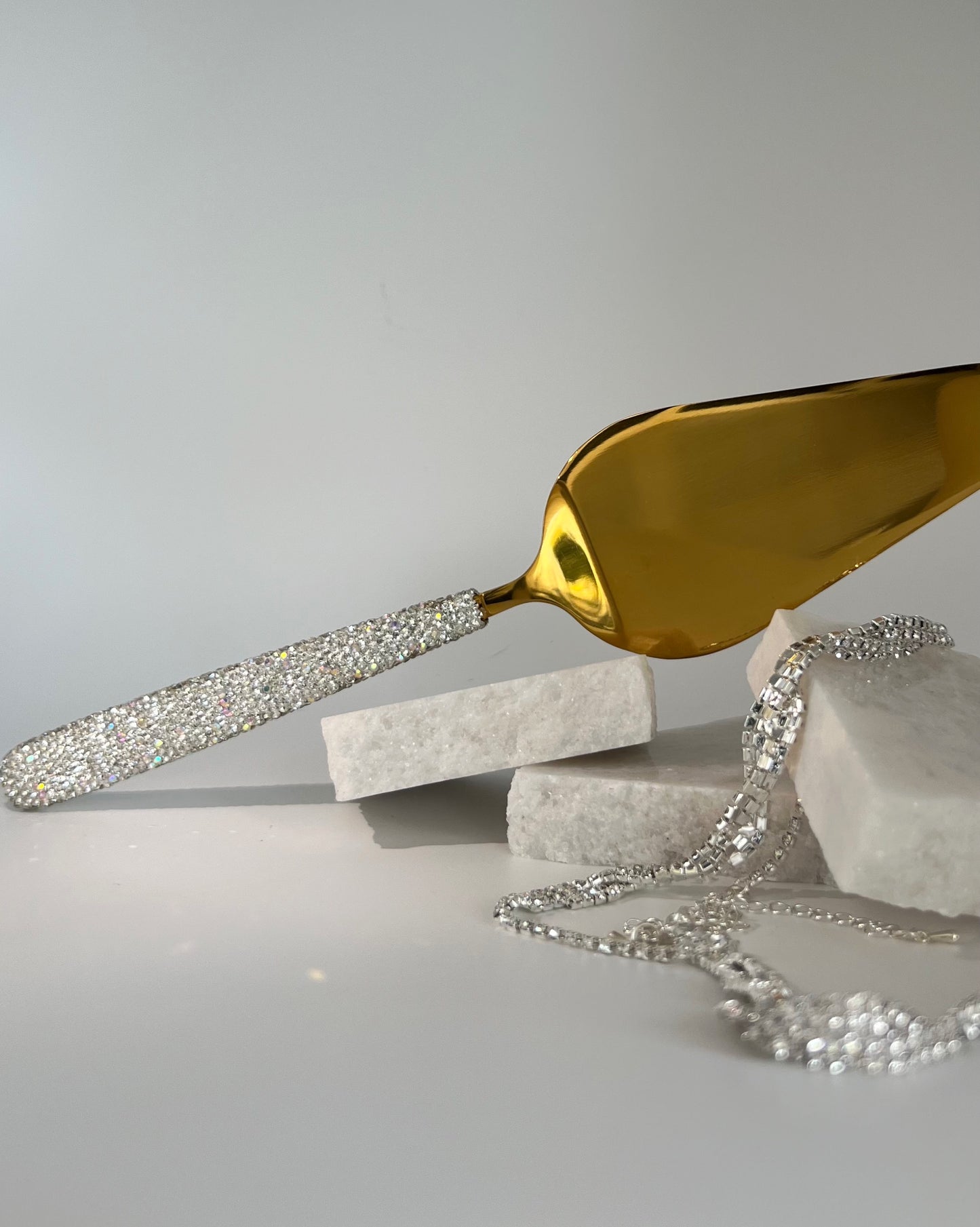 Rhinestone Cake Server
