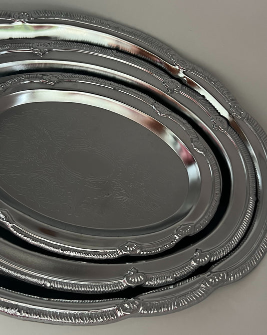 Silver Plated Vintage Serving Tray