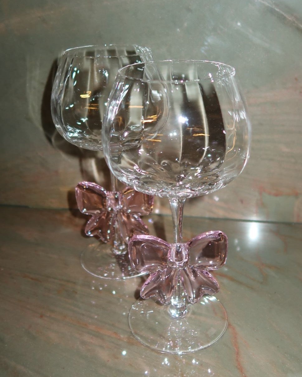 Bow Glasses Millennial Pink