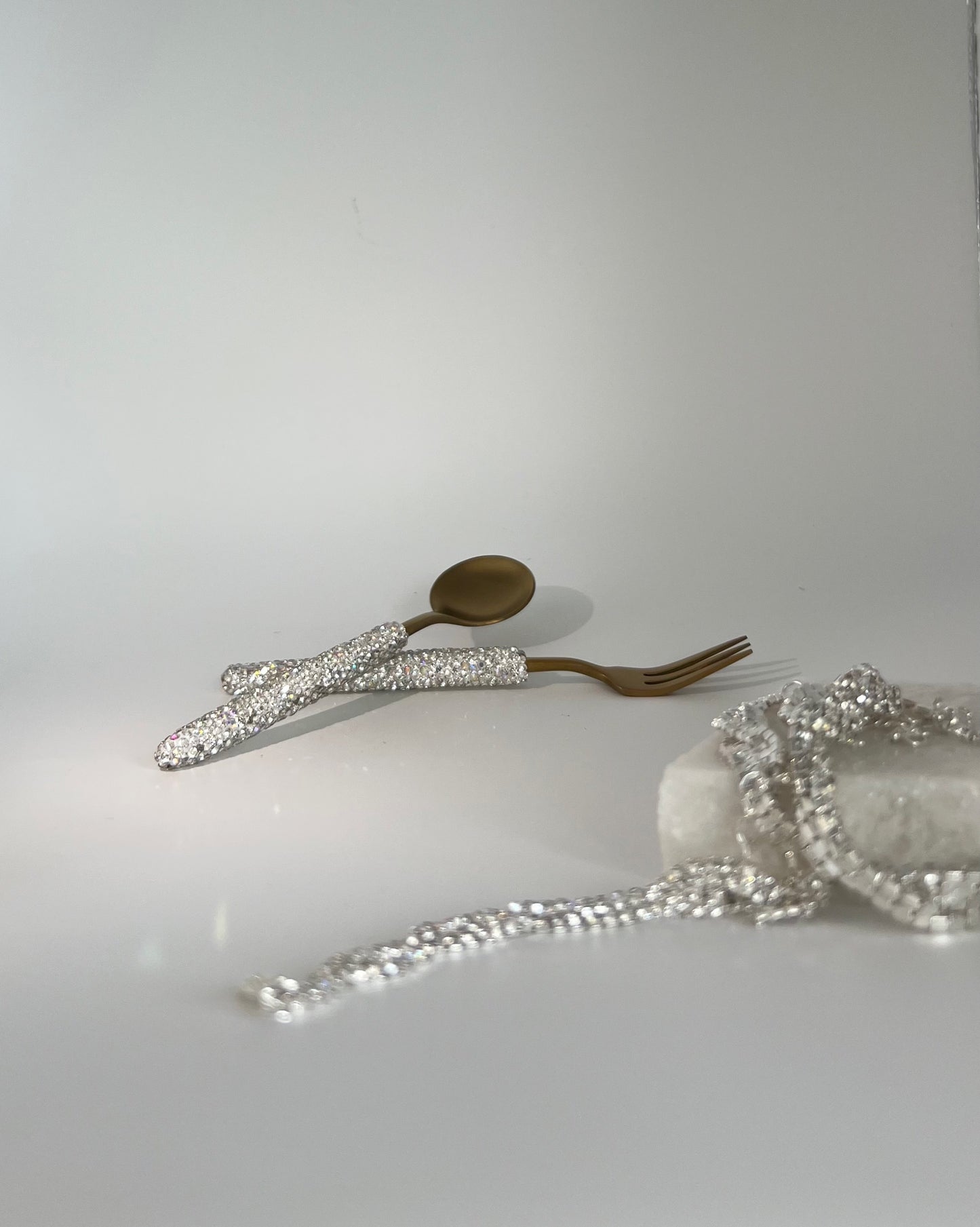 Rhinestone Dessert Cutleries