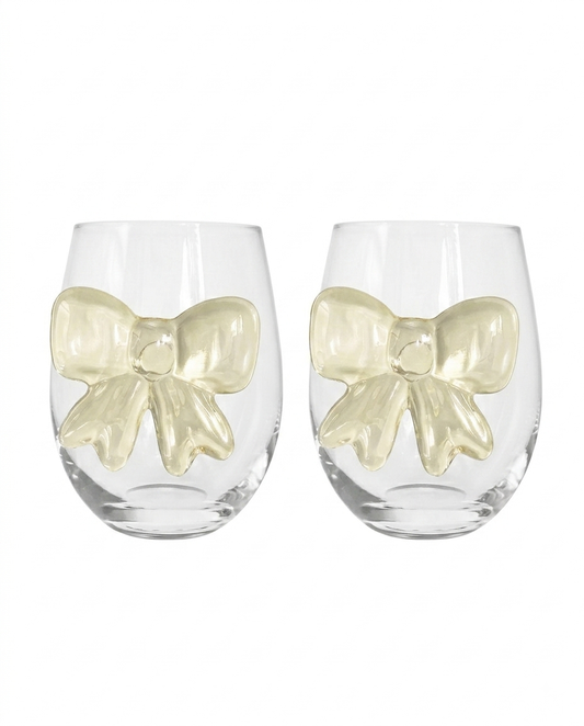 Bow Glasses Bowtique Beige