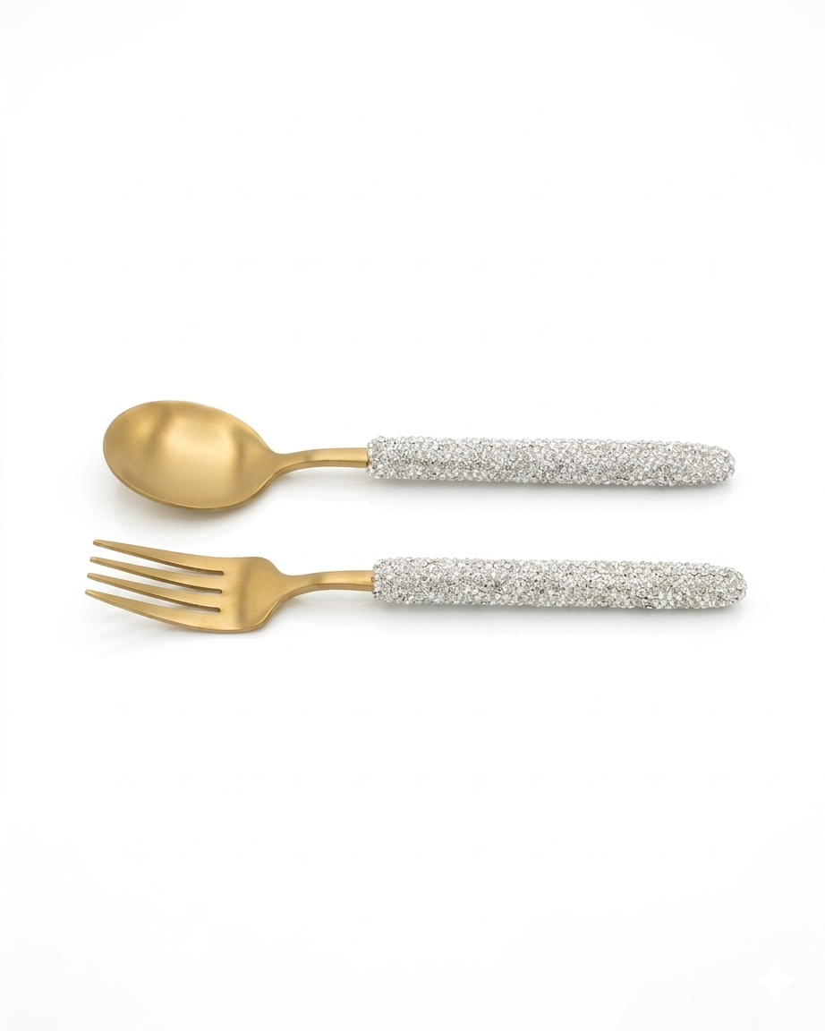 Rhinestone Dessert Cutleries